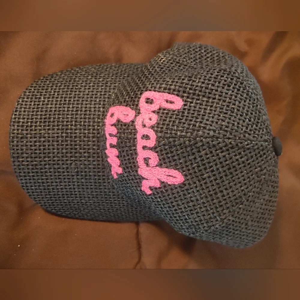 Beach Bum Black and Pink Women's Hat